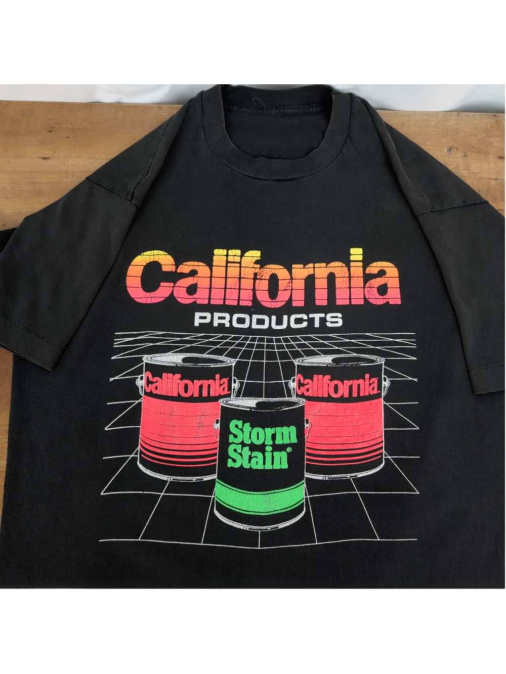 Vintage Single Stitch California Products Paint T-shirt